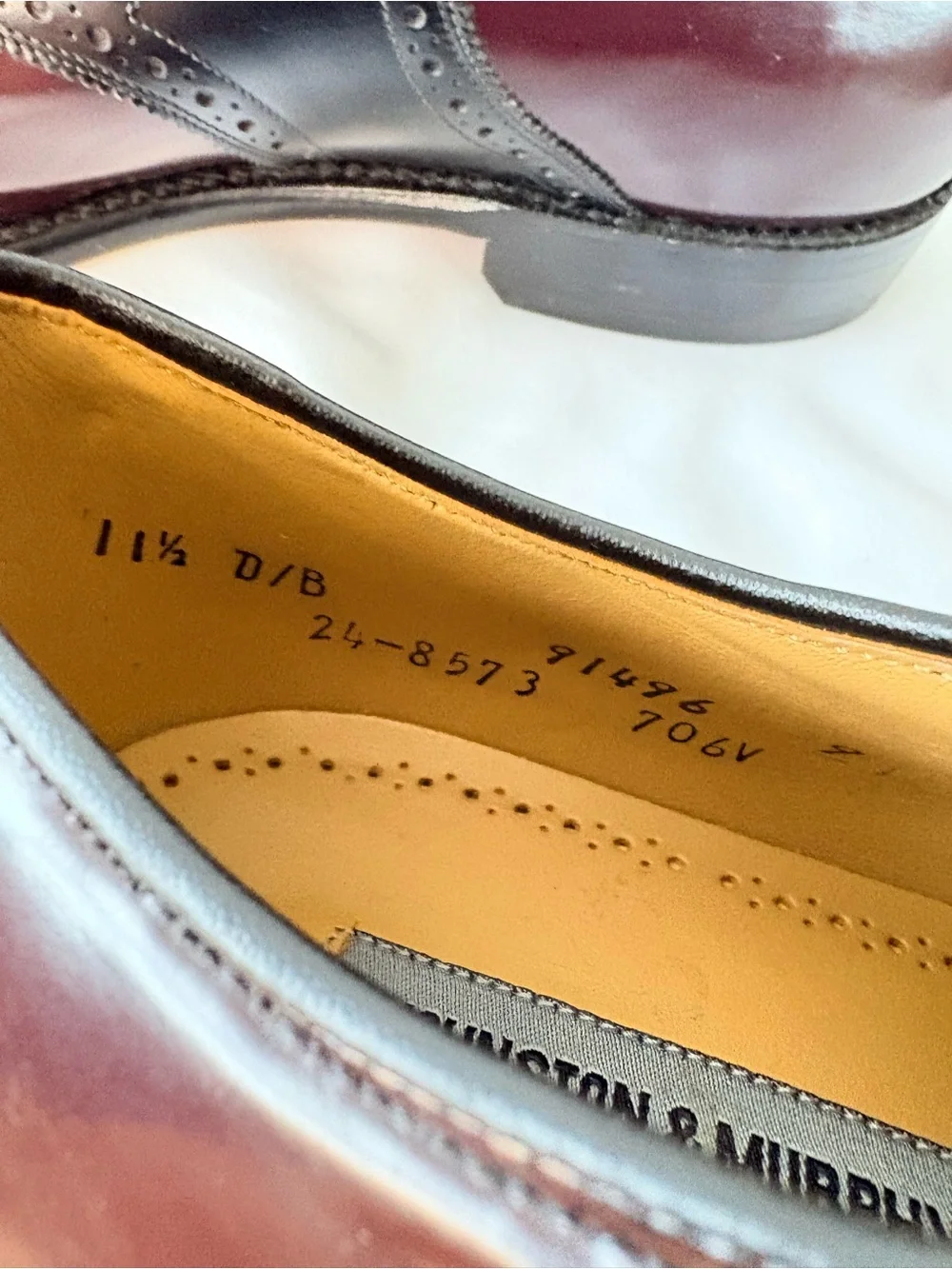 Johnston & Murphy Vintage Two-Tone Leather Saddle Oxfords (11.5 D) - NWOB